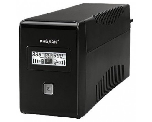 PHASAK S.A.I. INTERACTIVO LCD USB+RJ 850 VA